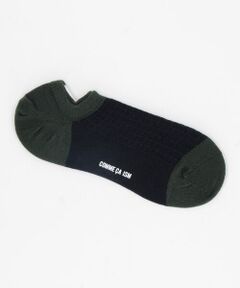 COMME CA ISM / コムサイズム ソックス | 針抜き格子柄 アンクル ソックス