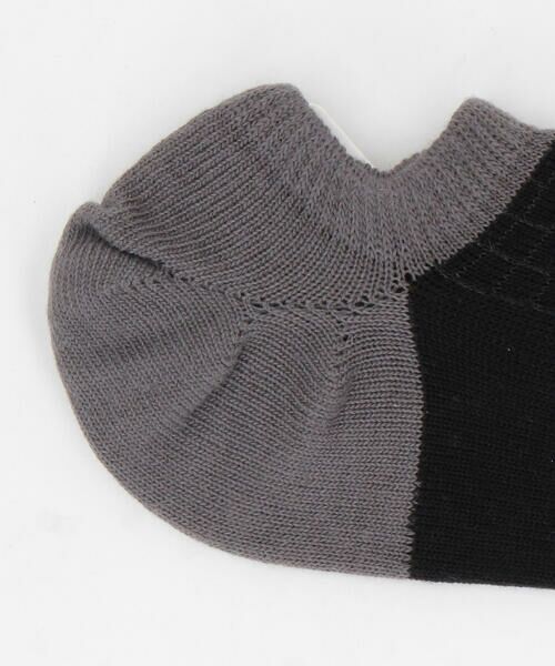 COMME CA ISM / コムサイズム ソックス | 針抜き格子柄 アンクル ソックス | 詳細1