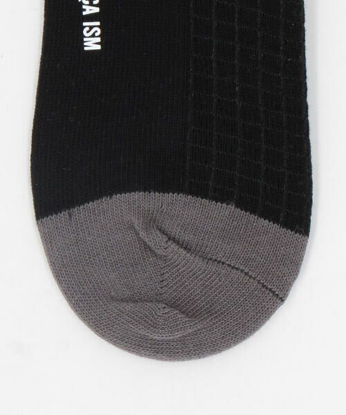 COMME CA ISM / コムサイズム ソックス | 針抜き格子柄 アンクル ソックス | 詳細2