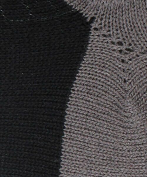 COMME CA ISM / コムサイズム ソックス | 針抜き格子柄 アンクル ソックス | 詳細4