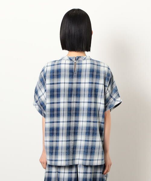 COMME CA ISM / コムサイズム シャツ・ブラウス | インディゴチェックプルオーバー / セットアップ対応 | 詳細14