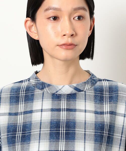 COMME CA ISM / コムサイズム シャツ・ブラウス | インディゴチェックプルオーバー / セットアップ対応 | 詳細15