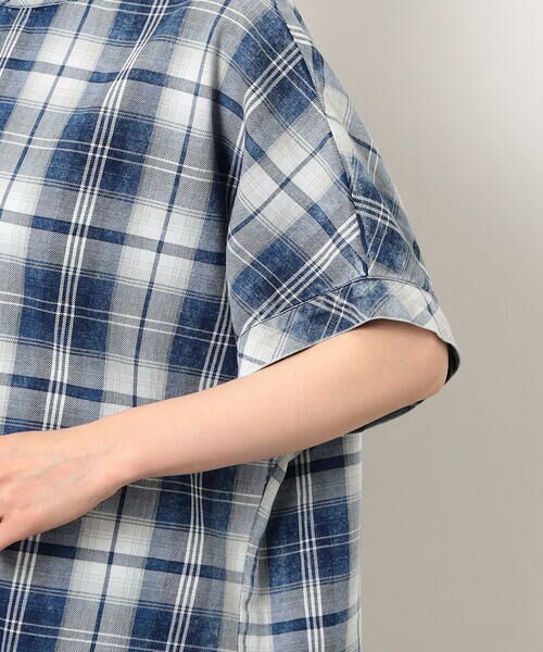 COMME CA ISM / コムサイズム シャツ・ブラウス | インディゴチェックプルオーバー / セットアップ対応 | 詳細17