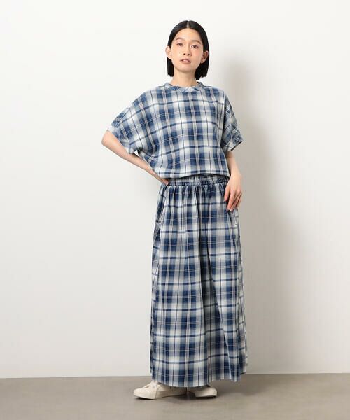 COMME CA ISM / コムサイズム シャツ・ブラウス | インディゴチェックプルオーバー / セットアップ対応 | 詳細9