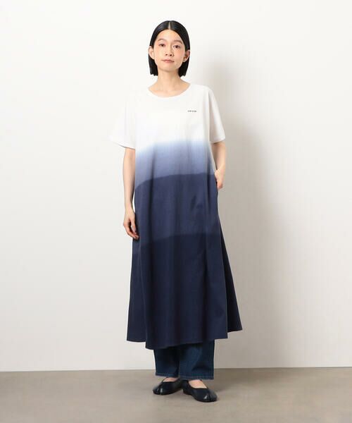 COMME CA ISM / コムサイズム ロング・マキシ丈ワンピース | 段染めＴワンピース | 詳細1