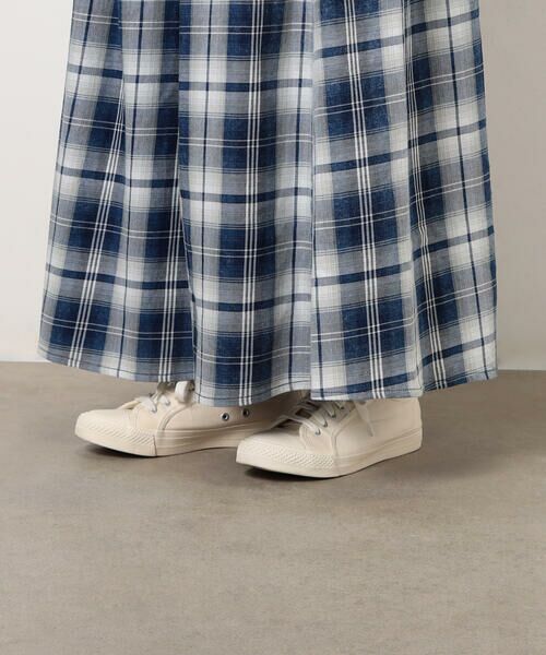 COMME CA ISM / コムサイズム ロング・マキシ丈スカート | インディゴチェックスカート / セットアップ対応 | 詳細22