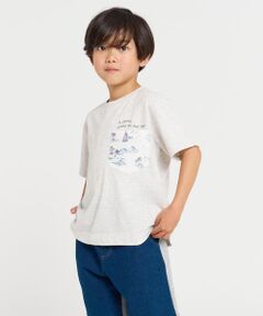 COMME CA ISM / コムサイズム Tシャツ | マリンアロハ柄ポケット 半袖Tシャツ