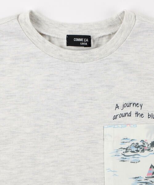COMME CA ISM / コムサイズム Tシャツ | マリンアロハ柄ポケット 半袖Tシャツ | 詳細3