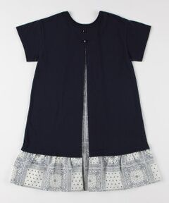 COMME CA ISM / コムサイズム ロング・マキシ丈ワンピース | バンダナプリント 切り替え2WAYワンピース