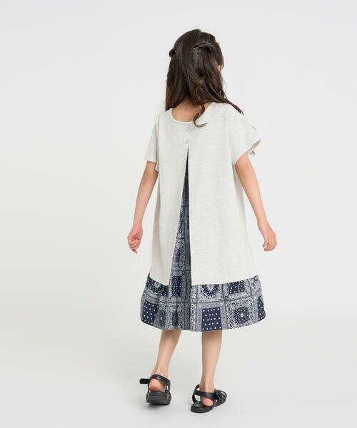 セール】 バンダナプリント 切り替え2WAYワンピース （ロング