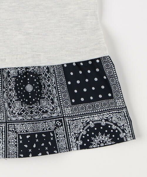 COMME CA ISM / コムサイズム ロング・マキシ丈ワンピース | バンダナプリント 切り替え2WAYワンピース | 詳細7