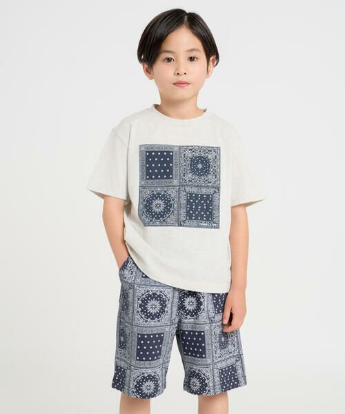 COMME CA ISM / コムサイズム ショート・ハーフ・半端丈パンツ | バンダナプリント ハーフパンツ | 詳細2