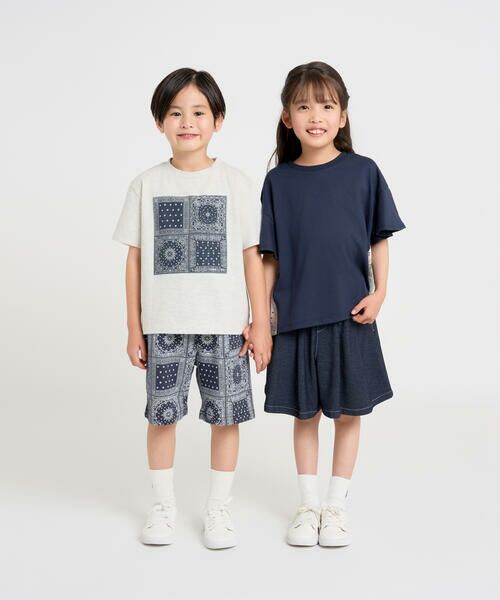 COMME CA ISM / コムサイズム ショート・ハーフ・半端丈パンツ | バンダナプリント ハーフパンツ | 詳細4