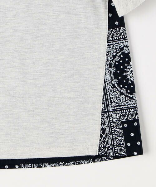 COMME CA ISM / コムサイズム Tシャツ | バンダナプリント 切り替え 2WAY Tシャツ | 詳細4