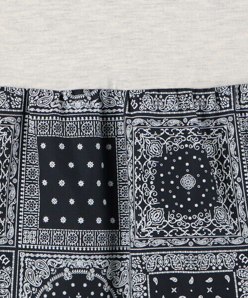 COMME CA ISM / コムサイズム Tシャツ | バンダナプリント 切り替え 2WAY Tシャツ | 詳細5