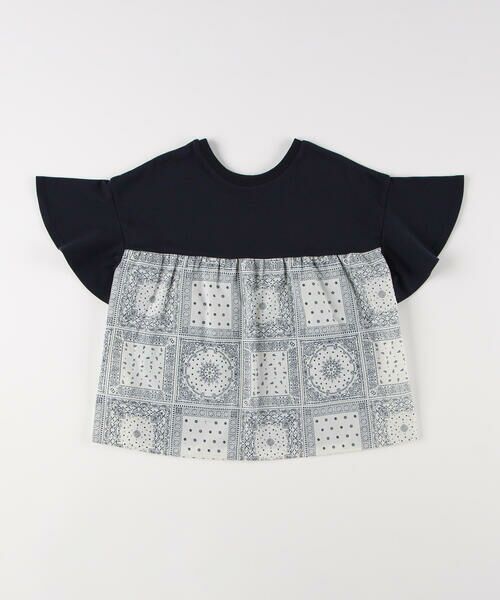 COMME CA ISM / コムサイズム Tシャツ | バンダナプリント 切り替え 2WAY Tシャツ | 詳細11