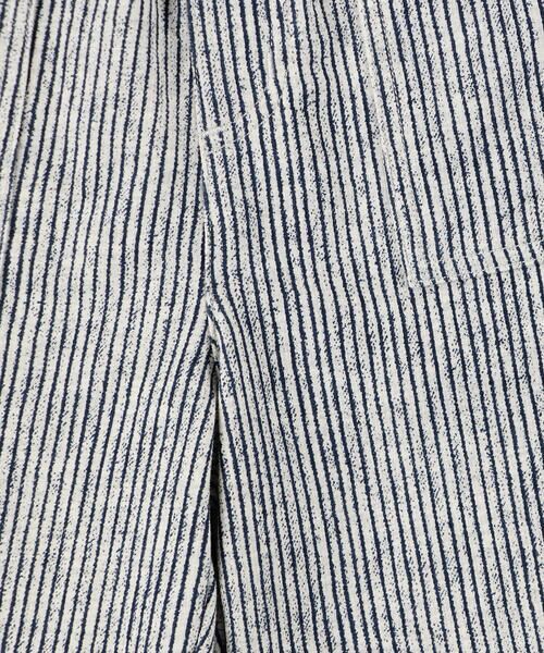 COMME CA ISM / コムサイズム ショート・ハーフ・半端丈パンツ | ヒッコリープリント ハーフパンツ | 詳細1