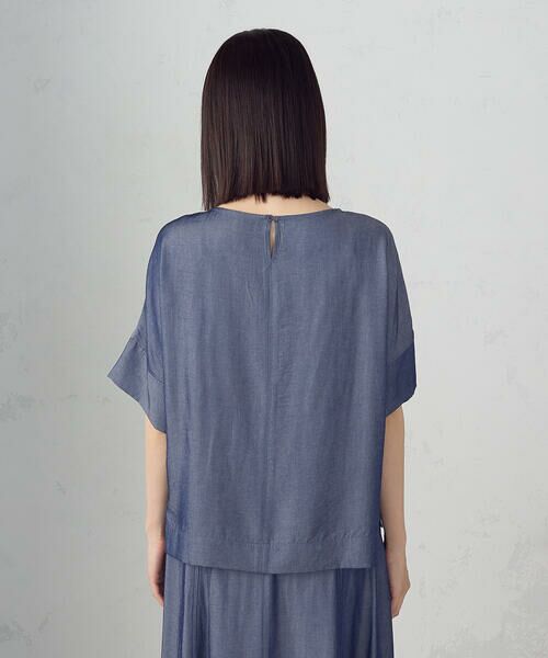 COMME CA ISM / コムサイズム シャツ・ブラウス | 【セットアップ対応】デニムライクシャンブレー Ｔブラウス | 詳細11