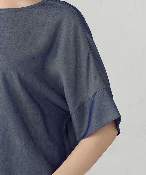 COMME CA ISM / コムサイズム シャツ・ブラウス | 【セットアップ対応】デニムライクシャンブレー Ｔブラウス | 詳細14