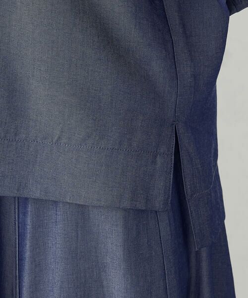 COMME CA ISM / コムサイズム シャツ・ブラウス | 【セットアップ対応】デニムライクシャンブレー Ｔブラウス | 詳細15