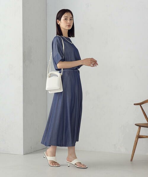 COMME CA ISM / コムサイズム シャツ・ブラウス | 【セットアップ対応】デニムライクシャンブレー Ｔブラウス | 詳細2