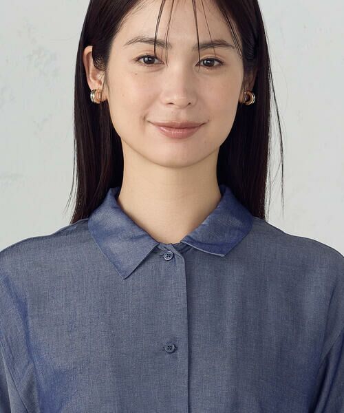 COMME CA ISM / コムサイズム シャツ・ブラウス | 【セットアップ対応】デニムライクシャンブレー ショートスリーブシャツ | 詳細13