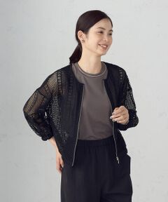 COMME CA ISM / コムサイズム ブルゾン | レース ブルゾン