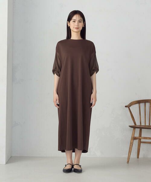 セール】 スリーブデザイン ワンピース （ロング・マキシ丈
