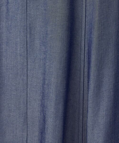 COMME CA ISM / コムサイズム ロング・マキシ丈スカート | 【セットアップ対応】デニムライクシャンブレー ナローベルト フレアスカート | 詳細13