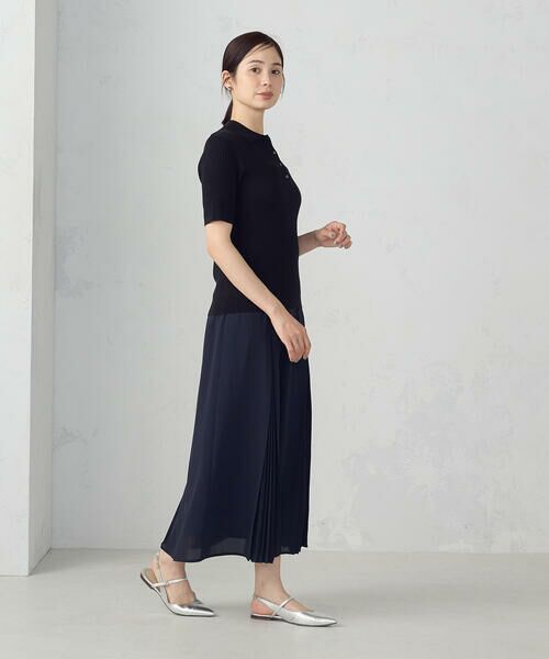 COMME CA ISM / コムサイズム ロング・マキシ丈スカート | 切替プリーツデザイン スカート | 詳細5