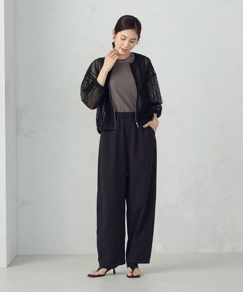 COMME CA ISM / コムサイズム その他パンツ | ワッシャータイプライター バレルパンツ | 詳細4