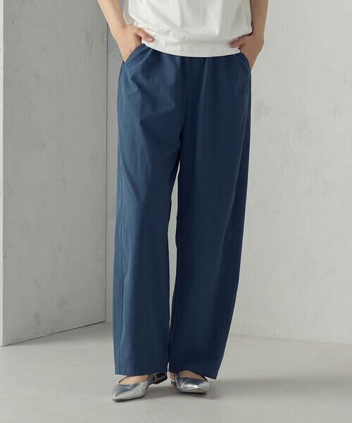 COMME CA ISM / コムサイズム その他パンツ | ワッシャータイプライター バレルパンツ(ブルー)