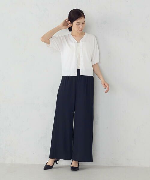 COMME CA ISM / コムサイズム カーディガン・ボレロ | 【接触冷感・ウォッシャブル】2WAY半袖 カーディガン | 詳細4