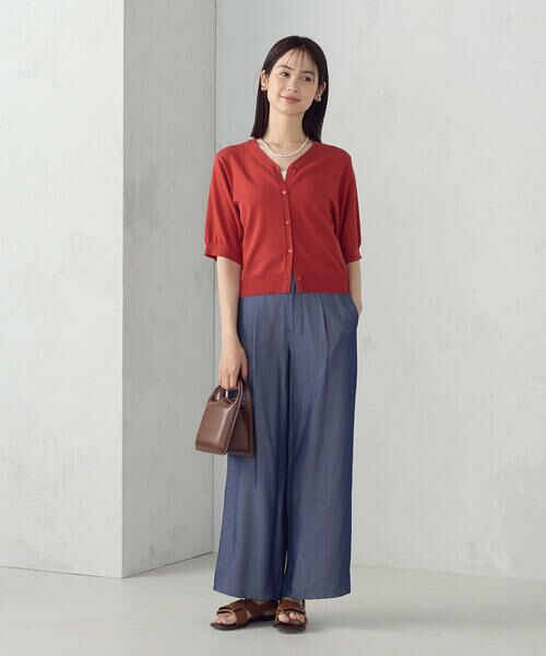 COMME CA ISM / コムサイズム カーディガン・ボレロ | 【接触冷感・ウォッシャブル】2WAY半袖 カーディガン | 詳細16