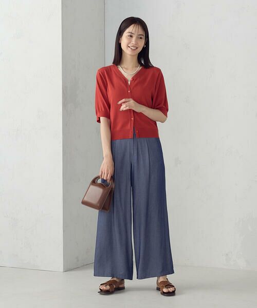 COMME CA ISM / コムサイズム カーディガン・ボレロ | 【接触冷感・ウォッシャブル】2WAY半袖 カーディガン | 詳細17