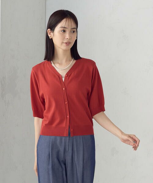 COMME CA ISM / コムサイズム カーディガン・ボレロ | 【接触冷感・ウォッシャブル】2WAY半袖 カーディガン | 詳細19