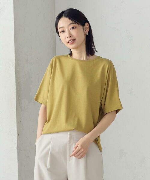 COMME CA ISM/コムサイズム 日本の色 カラーTシャツ 木蘭色(マスタード) M COMME CA ISM/コムサイズム 日本の色 カラーTシャツ 木蘭色(マスタード) M