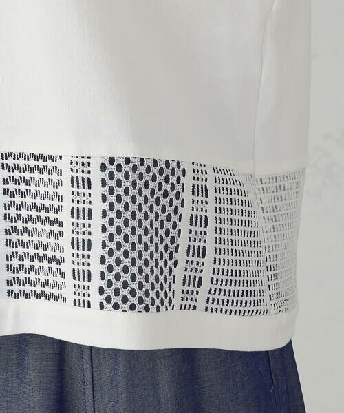 COMME CA ISM / コムサイズム カットソー | レースコンビ Ｔシャツ | 詳細11