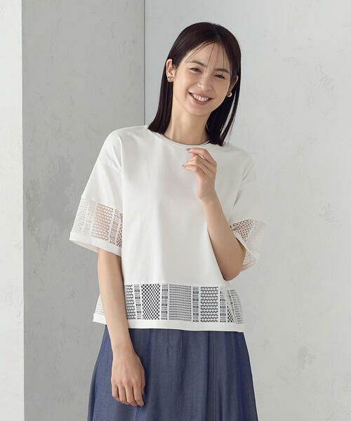 セール】 レースコンビ Tシャツ （カットソー）｜COMME CA ISM