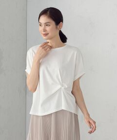 COMME CA ISM / コムサイズム カットソー | 【接触冷感】ツイストタック Ｔシャツ