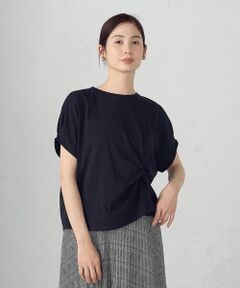 COMME CA ISM / コムサイズム カットソー | 【接触冷感】ツイストタック Ｔシャツ