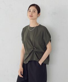 COMME CA ISM / コムサイズム カットソー | 【接触冷感】ツイストタック Ｔシャツ