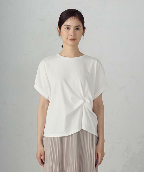 COMME CA ISM / コムサイズム カットソー | 【接触冷感】ツイストタック Ｔシャツ | 詳細7