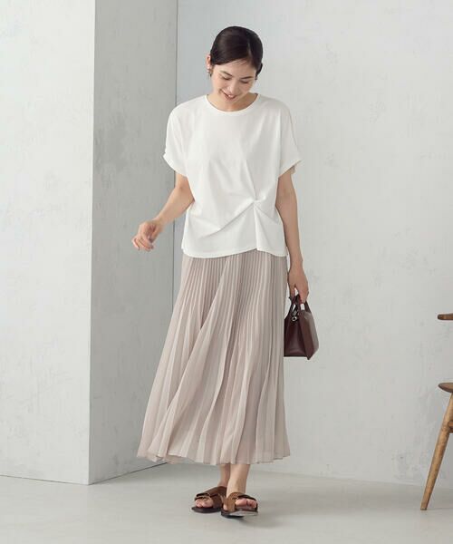 COMME CA ISM / コムサイズム カットソー | 【接触冷感】ツイストタック Ｔシャツ | 詳細2