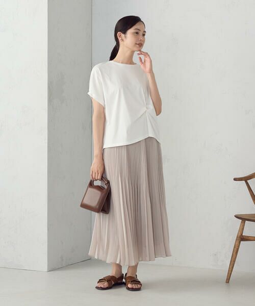 COMME CA ISM / コムサイズム カットソー | 【接触冷感】ツイストタック Ｔシャツ | 詳細3