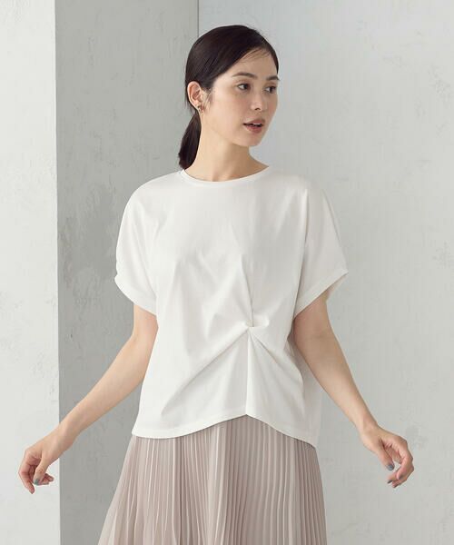 COMME CA ISM / コムサイズム カットソー | 【接触冷感】ツイストタック Ｔシャツ | 詳細4