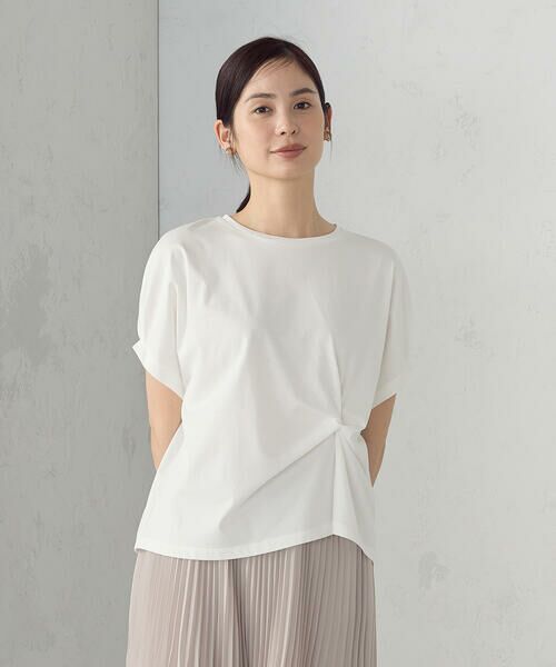 COMME CA ISM / コムサイズム カットソー | 【接触冷感】ツイストタック Ｔシャツ | 詳細5