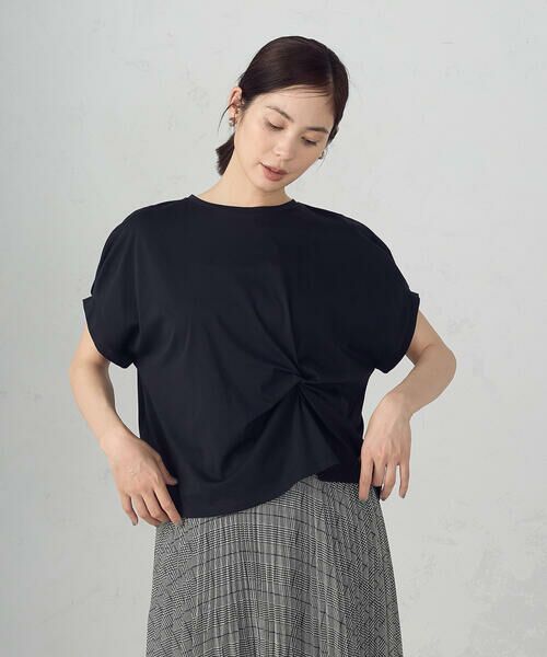 COMME CA ISM / コムサイズム カットソー | 【接触冷感】ツイストタック Ｔシャツ | 詳細17