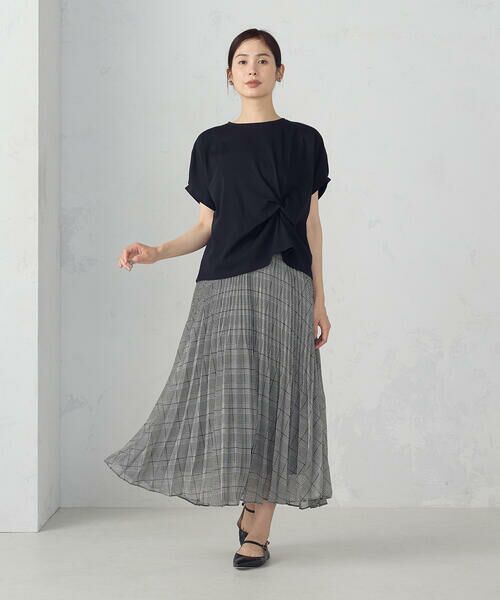 COMME CA ISM / コムサイズム カットソー | 【接触冷感】ツイストタック Ｔシャツ | 詳細15