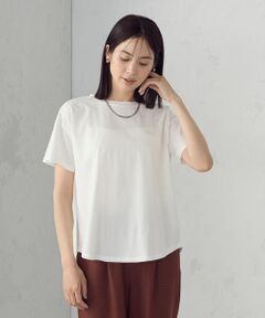COMME CA ISM / コムサイズム カットソー | 【接触冷感】バックタック Ｔシャツ